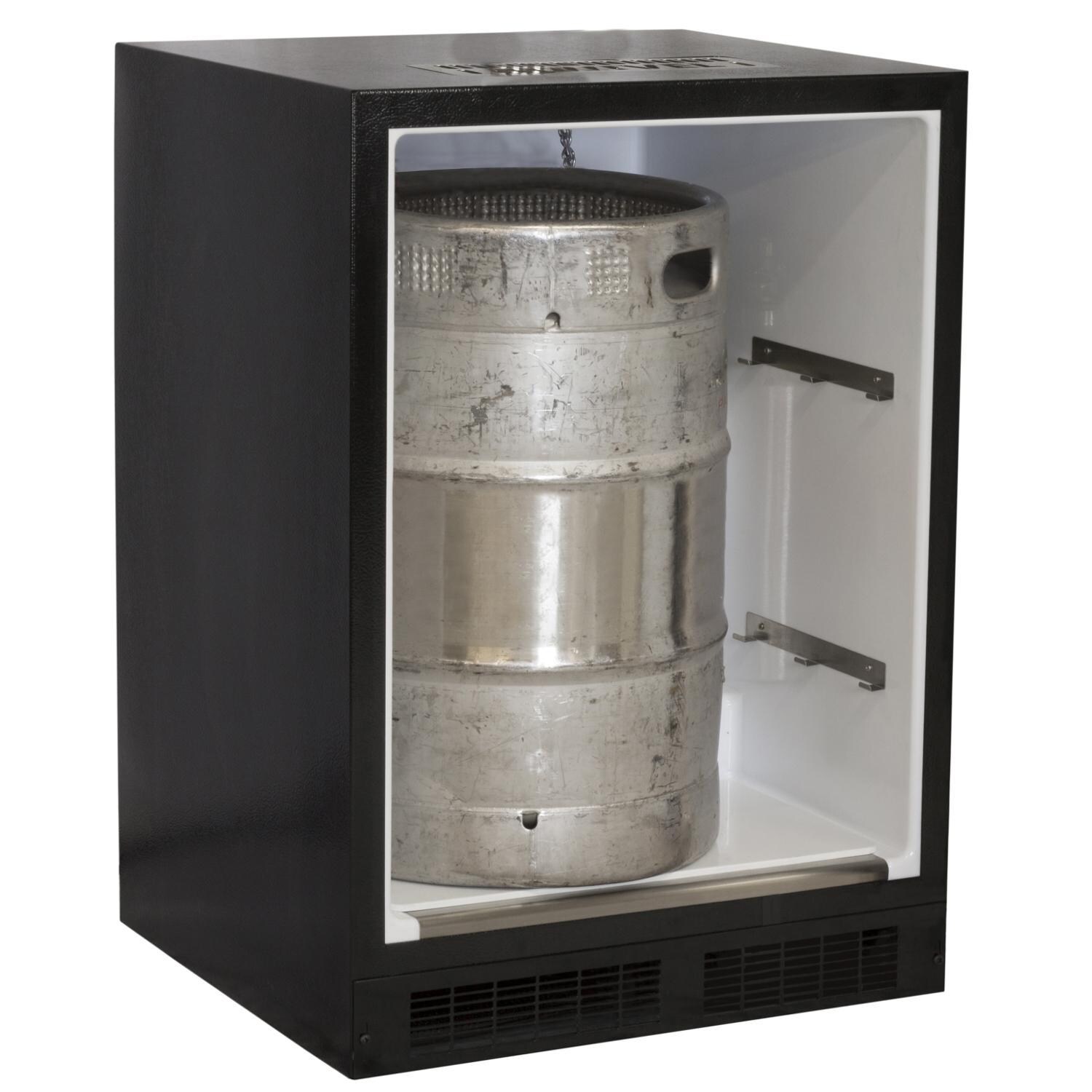 Marvel - ML24BNS2RB - Right Hinge Built-In Dispenser Cabinet - Black - Half Keg Storage thumbnail