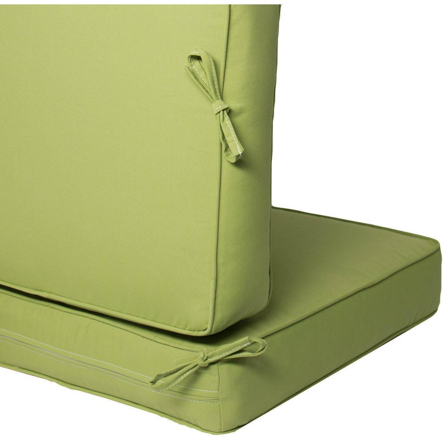 Large Replacement Sofa Cushion Set With Piping - Tie And Zipper Detail thumbnail