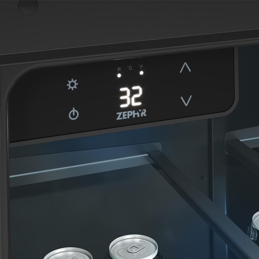 Zephyr PRKB24C01AS-OD Presrv 24-Inch Outdoor Kegerator & Beverage Cooler Single Tap on Rolling Casters w/ Line Cleaning Kit - Control Panel thumbnail