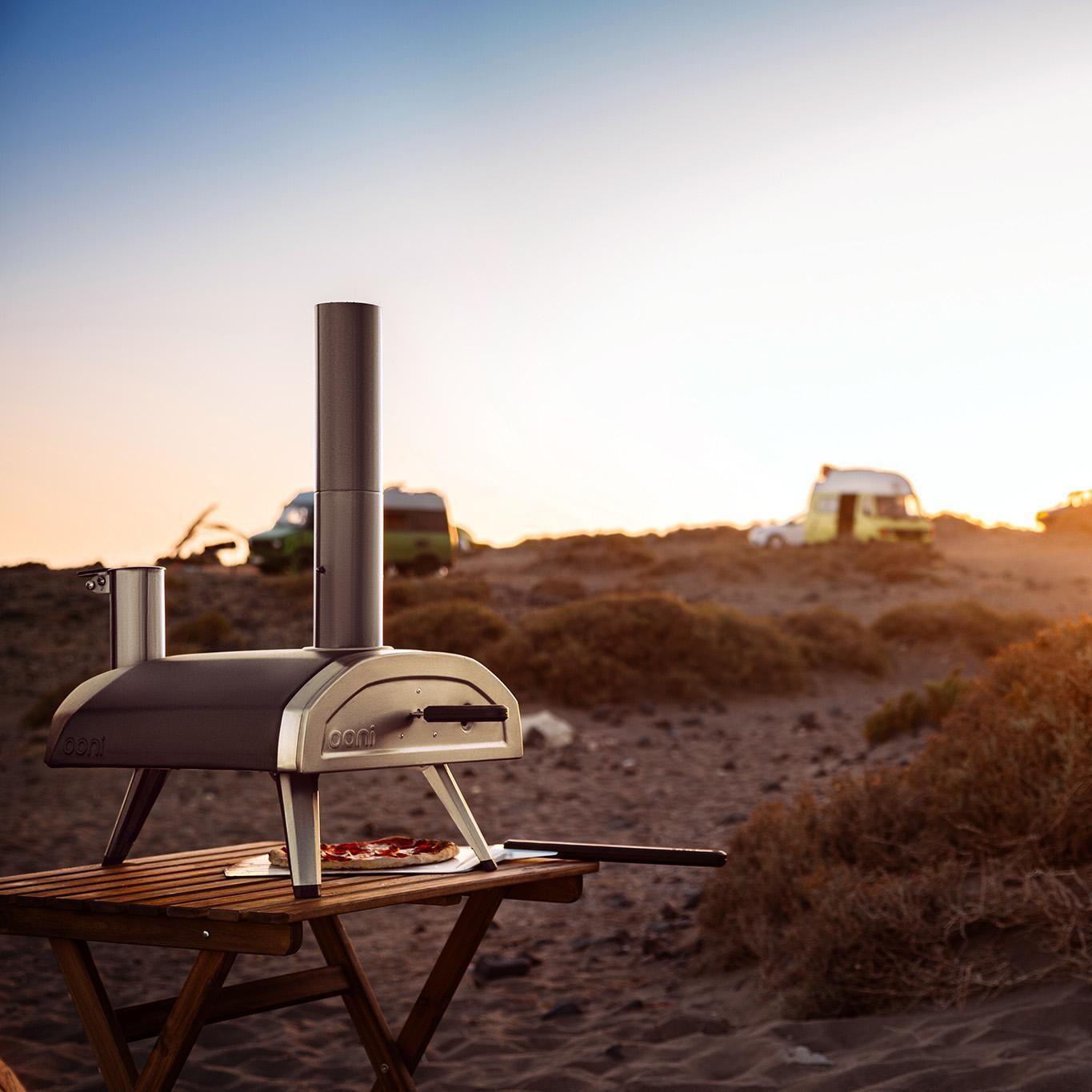 Ooni - UU-P0AD00 - Fyra 12 Wood Pellet Portable Outdoor Pizza Oven - Pizza Done thumbnail