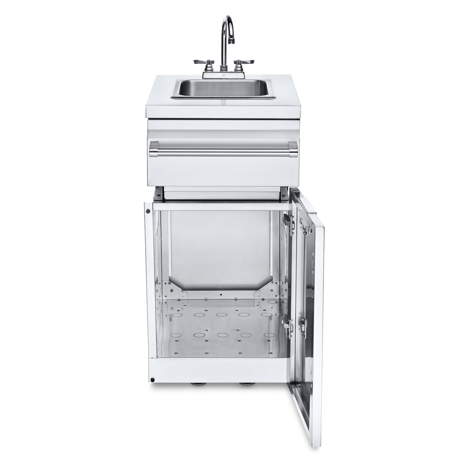 Crown Verity ICM-SK Infinite Series 18-Inch Stainless Steel Cabinet Module with Sink - Open View thumbnail