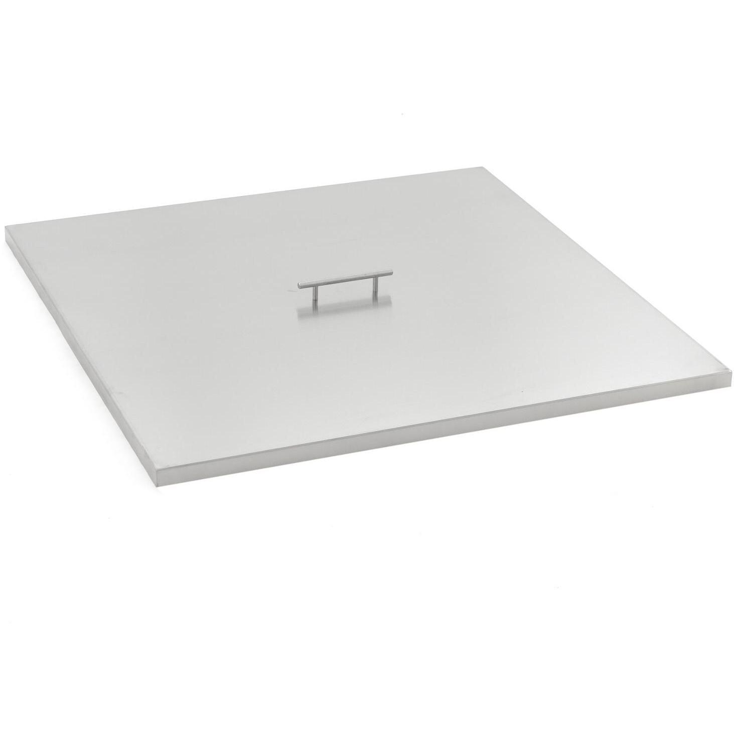  BBQGuys Signature Series 33-Inch Square Pan Cover - Stainless Steel thumbnail