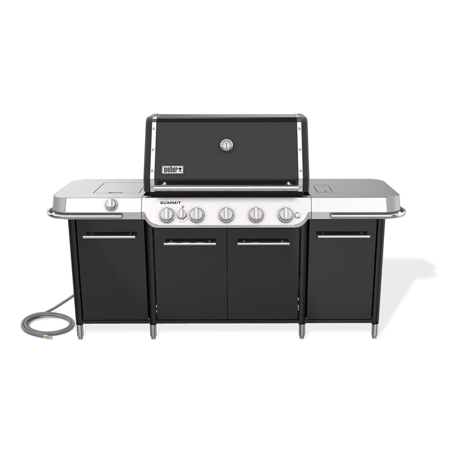 Weber 1500090 Summit GC38 E Natural Gas Grill Center - Black - White Background thumbnail