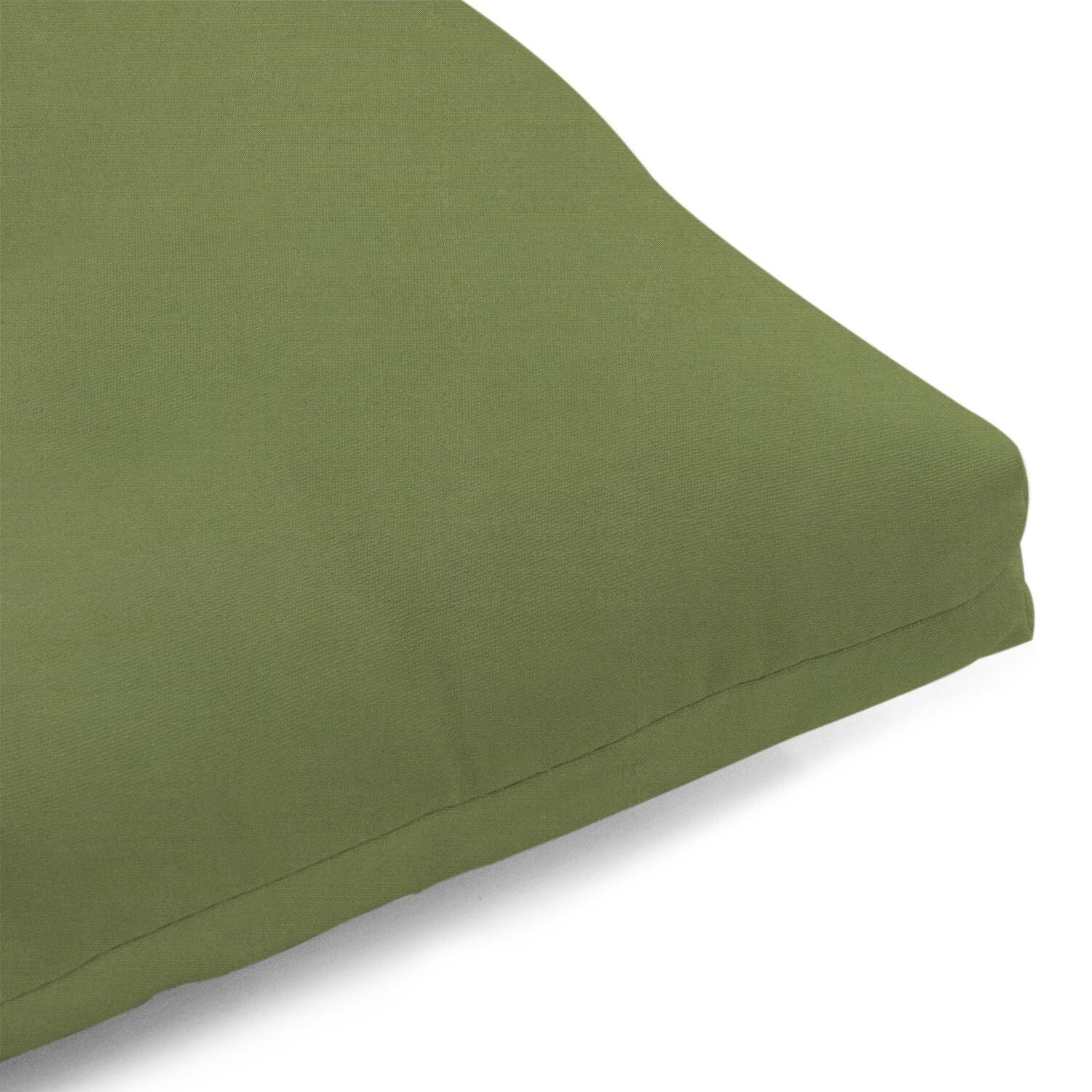 Sunbrella Spectrum Cilantro Small Outdoor Replacement Bench Cushion By UltimatePatio.com - Corner Detail thumbnail