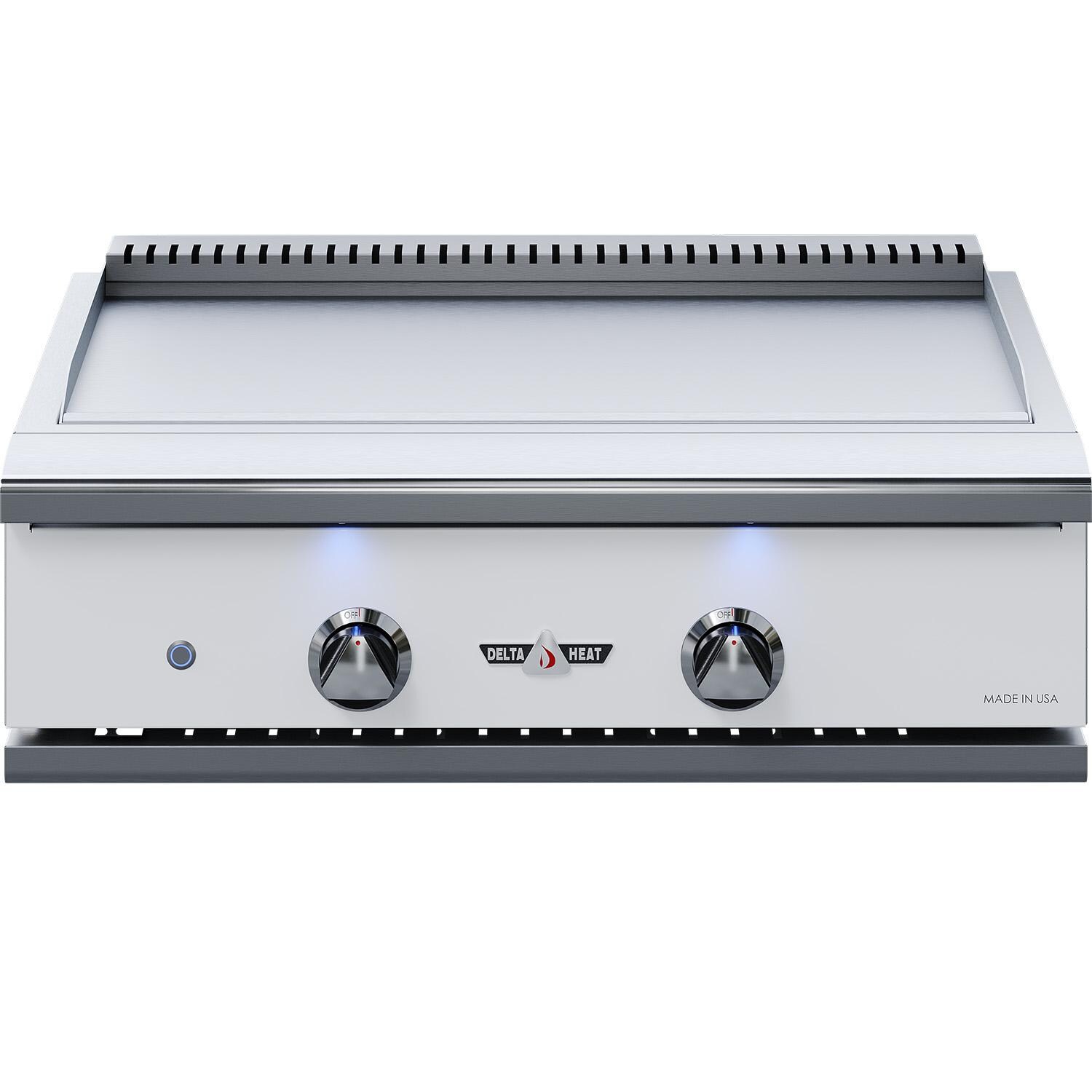 Delta Heat 32Inch BuiltIn Propane Teppanyaki Griddle White Control