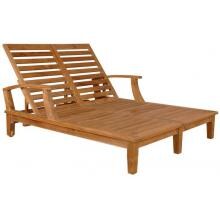Anderson Teak Brianna Teak Patio Double Chaise Lounge