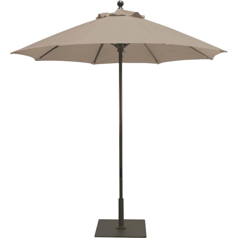 Galtech 7.5 Ft. Octagonal Aluminum Patio Umbrella W/ Manual Lift - Antique Bronze Frame W/ Camel Sunbrella Fabric (Umbrella Base Not Included) thumbnail