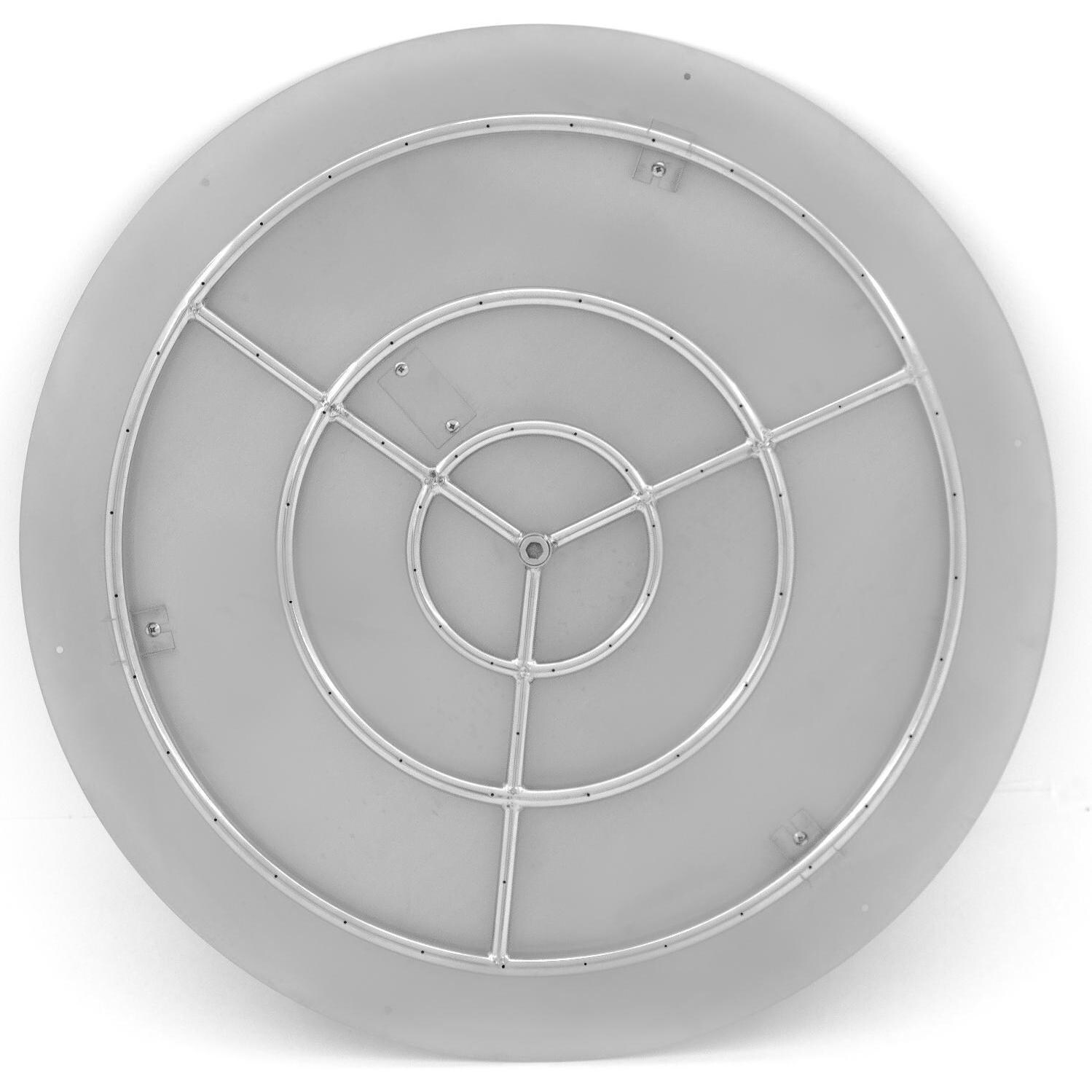 BBQGuys Signature Series 36-Inch Round Flat Pan With Ring Burner - Top View thumbnail