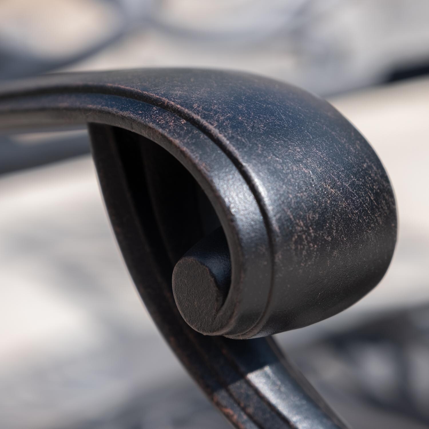 Elisabeth Cast Aluminum Patio Dining Arm Chair by Darlee - - - Arm Detail thumbnail