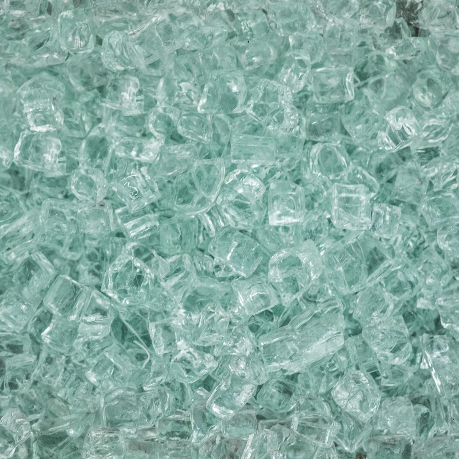 Lakeview 1/2-Inch Ice Clear Fire Glass - 1 Pound