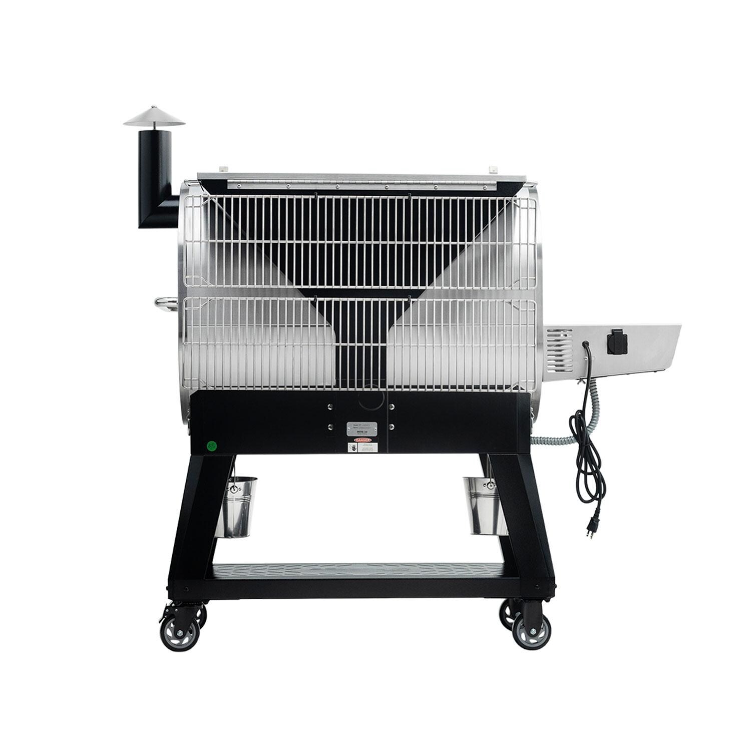 recteq RT-1600FS Flagship 1600 Wood Pellet Grill - Rear View - White Background thumbnail