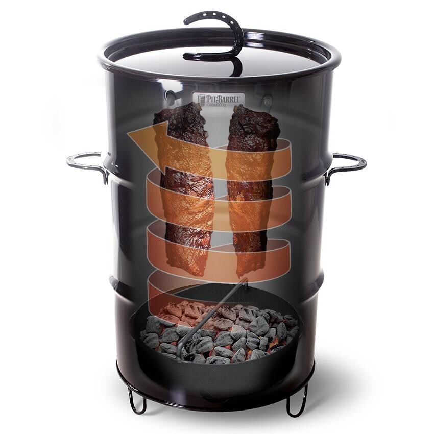 Pit Barrel Cooker PKG1001X 22.5-Inch PBX Cooker - 360 All-Round Heat Dynamics Technology thumbnail