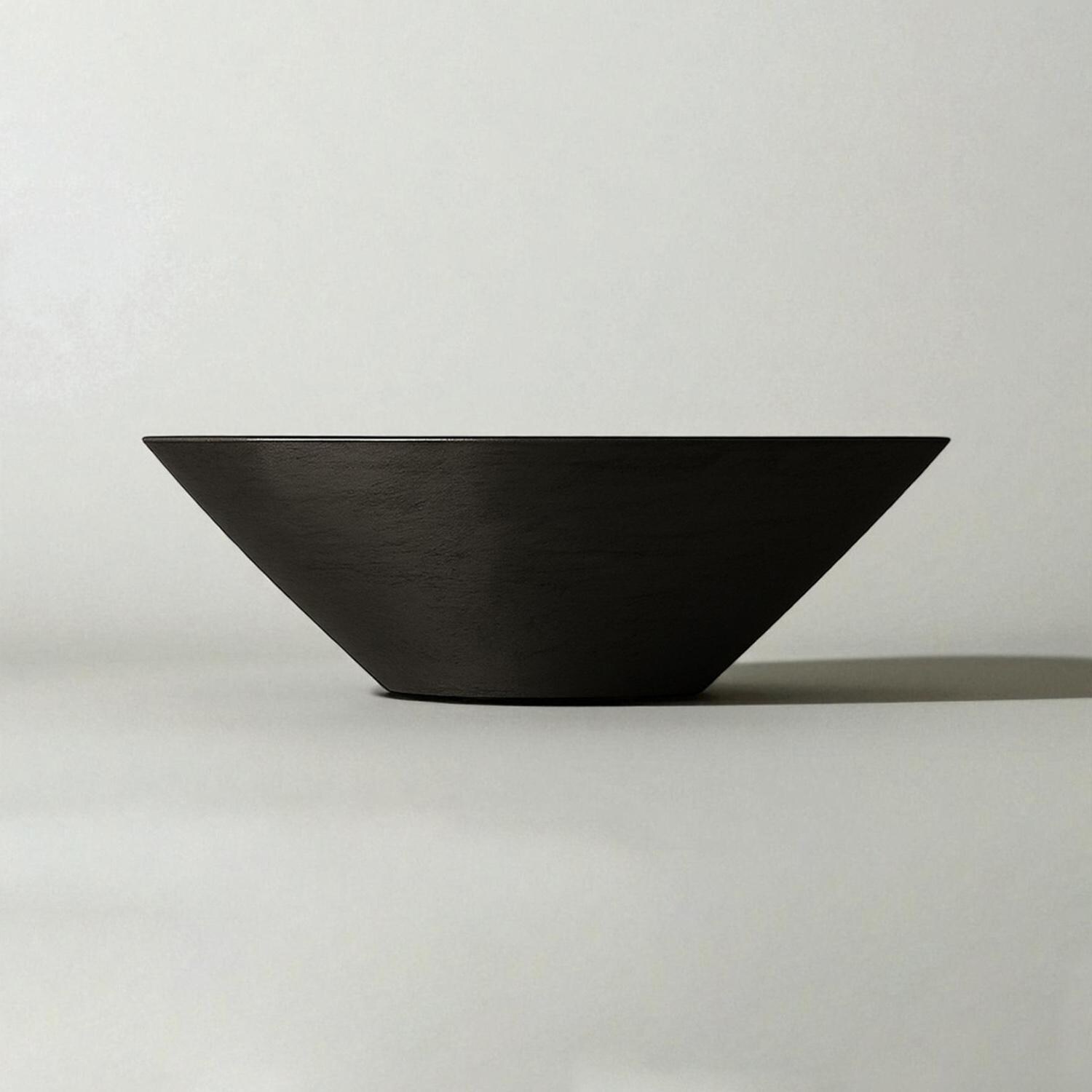 Warming Trends 105416 Halo 24-in Round Concrete Universal LP/NG Fire Pit in Black - Fire Pit - White Background thumbnail