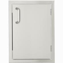 BBQGuys.com Kingston Series 14-Inch Stainless Steel Right-Hinged Single Access Door - Vertical image