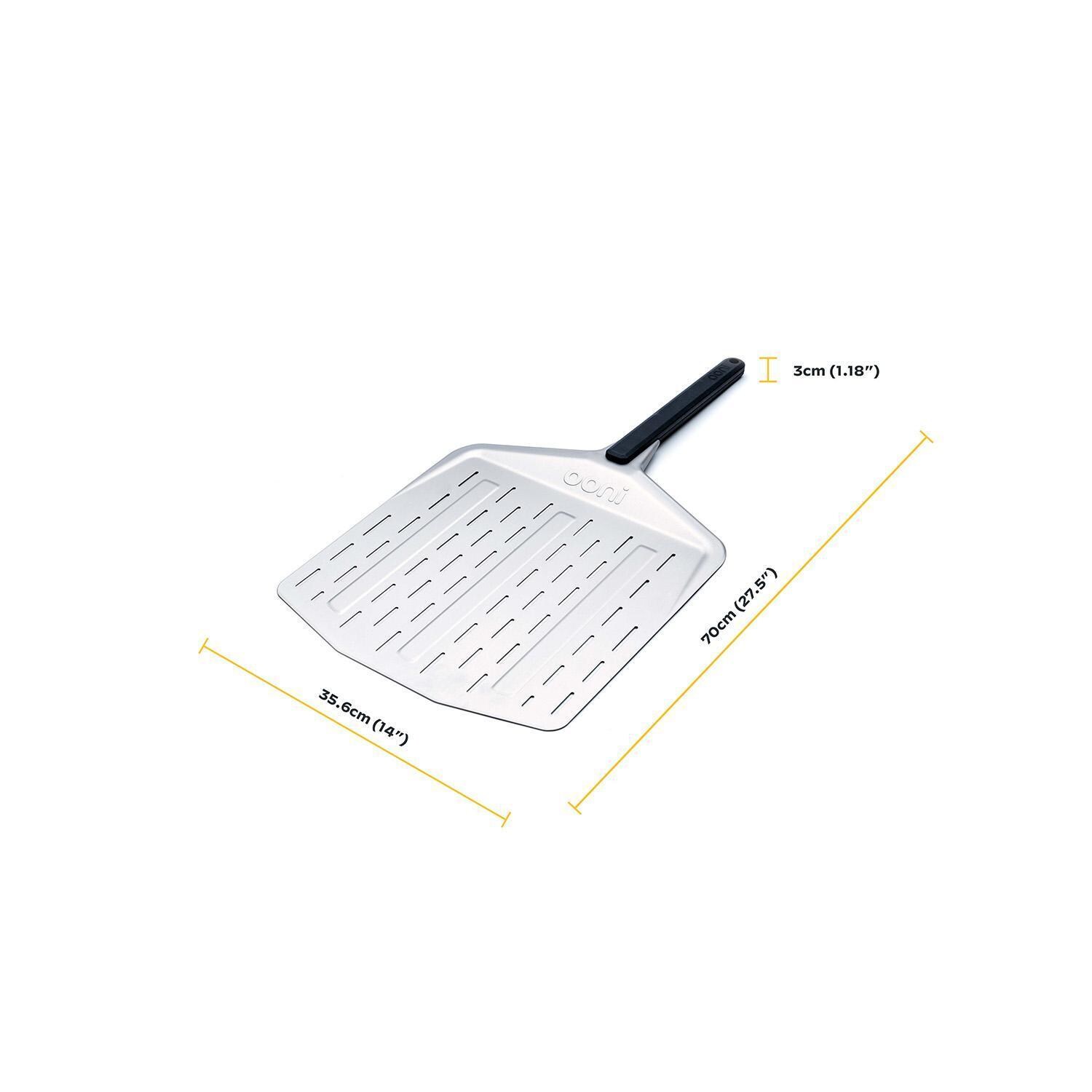 Ooni UU-P06500 14-Inch Perforated Pizza Peel - Dimensions thumbnail