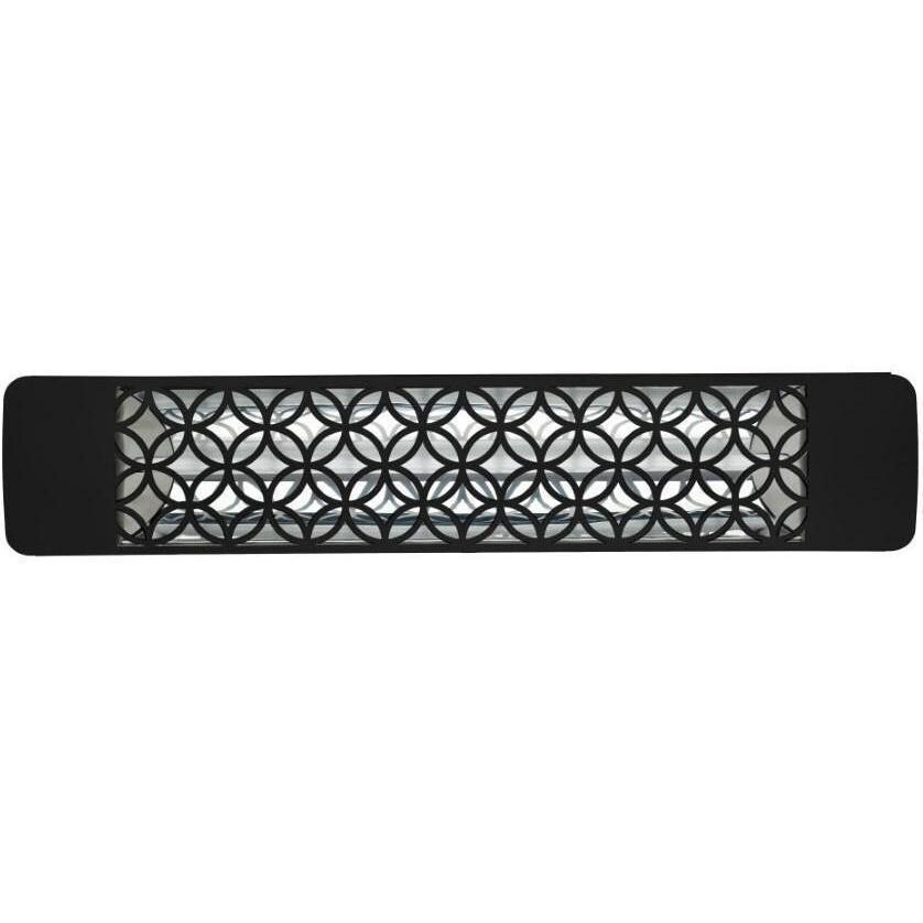 Eurofase EF20480B2 Clover Series 39-in 2000 Watt Single Element Marine Grade 480V Electric Patio Heater in Black - Off - White Background thumbnail