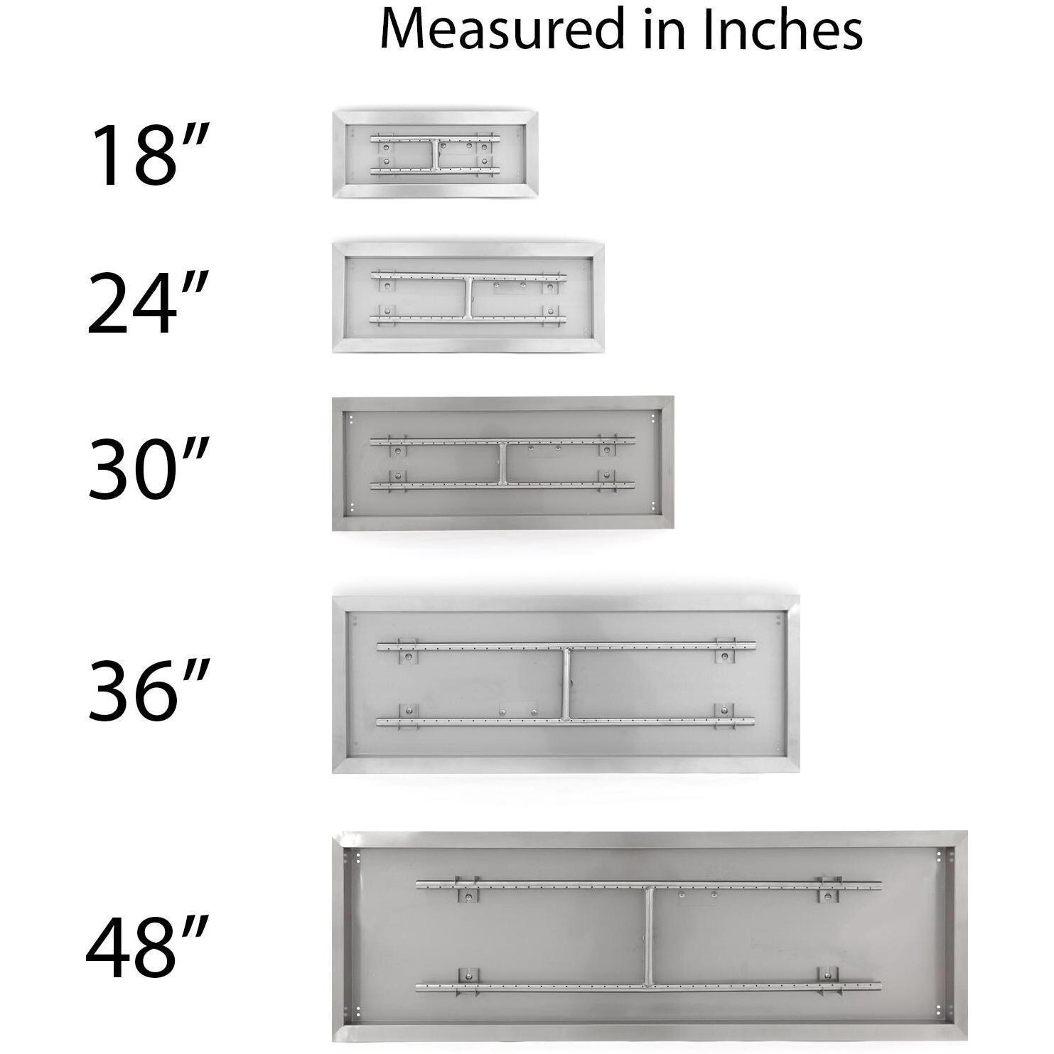  BBQGuys Signature Series Rectangular Drop-In Pan With H-Burner Sizes thumbnail