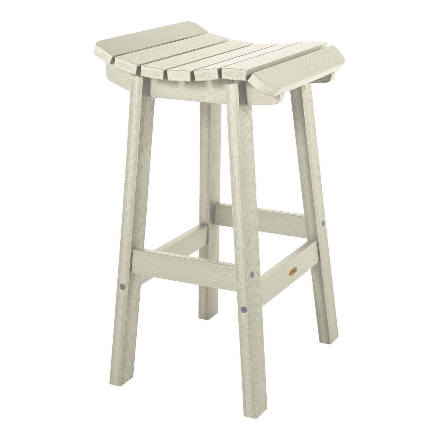 Costa Brook Polyresin Bar Stool in Whitewash By Lakeview Outdoor Designs - White Background thumbnail