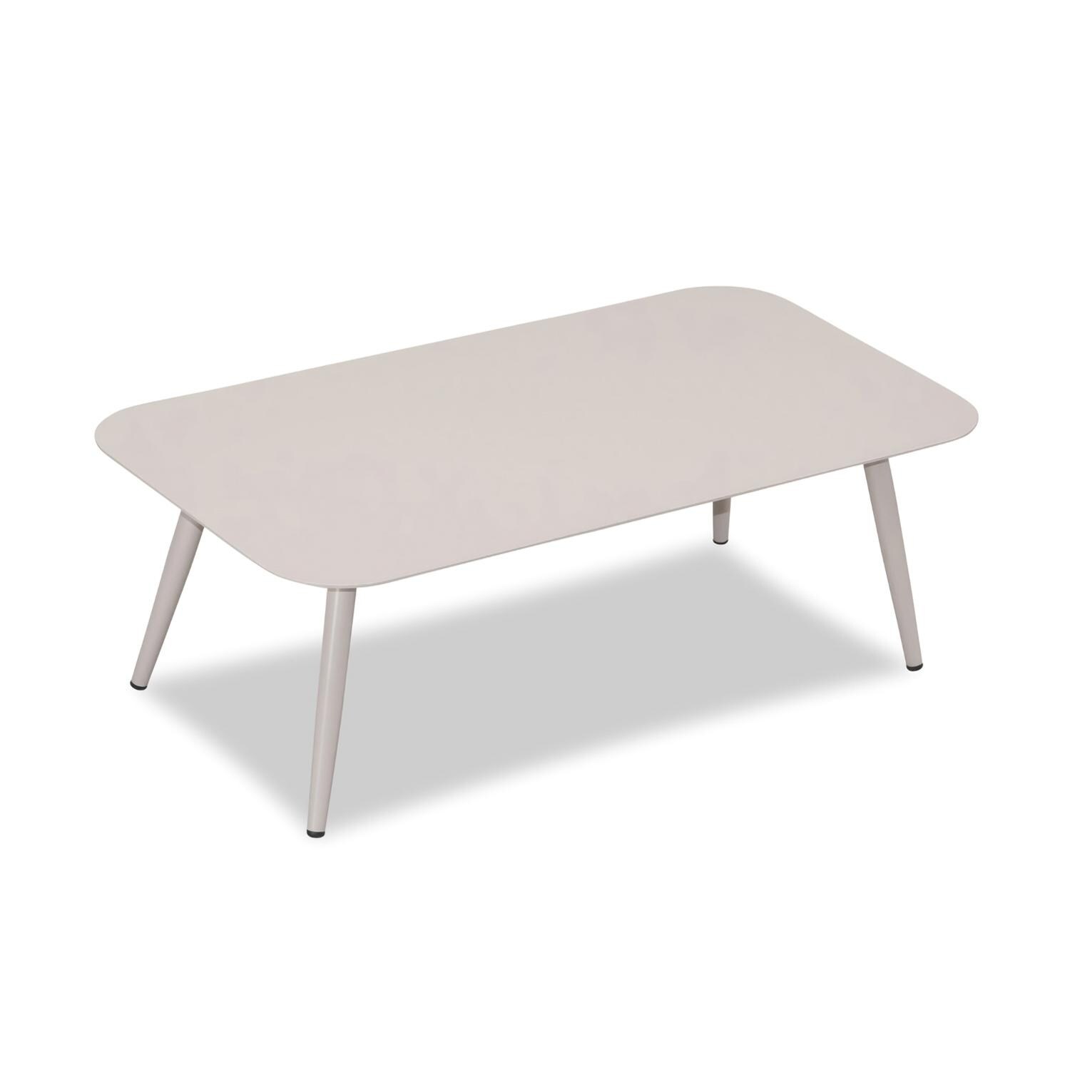 Lakeview Midnight Cove 46 1/2 Inch Urban Stone Aluminum Coffee Table - Top - White Background thumbnail