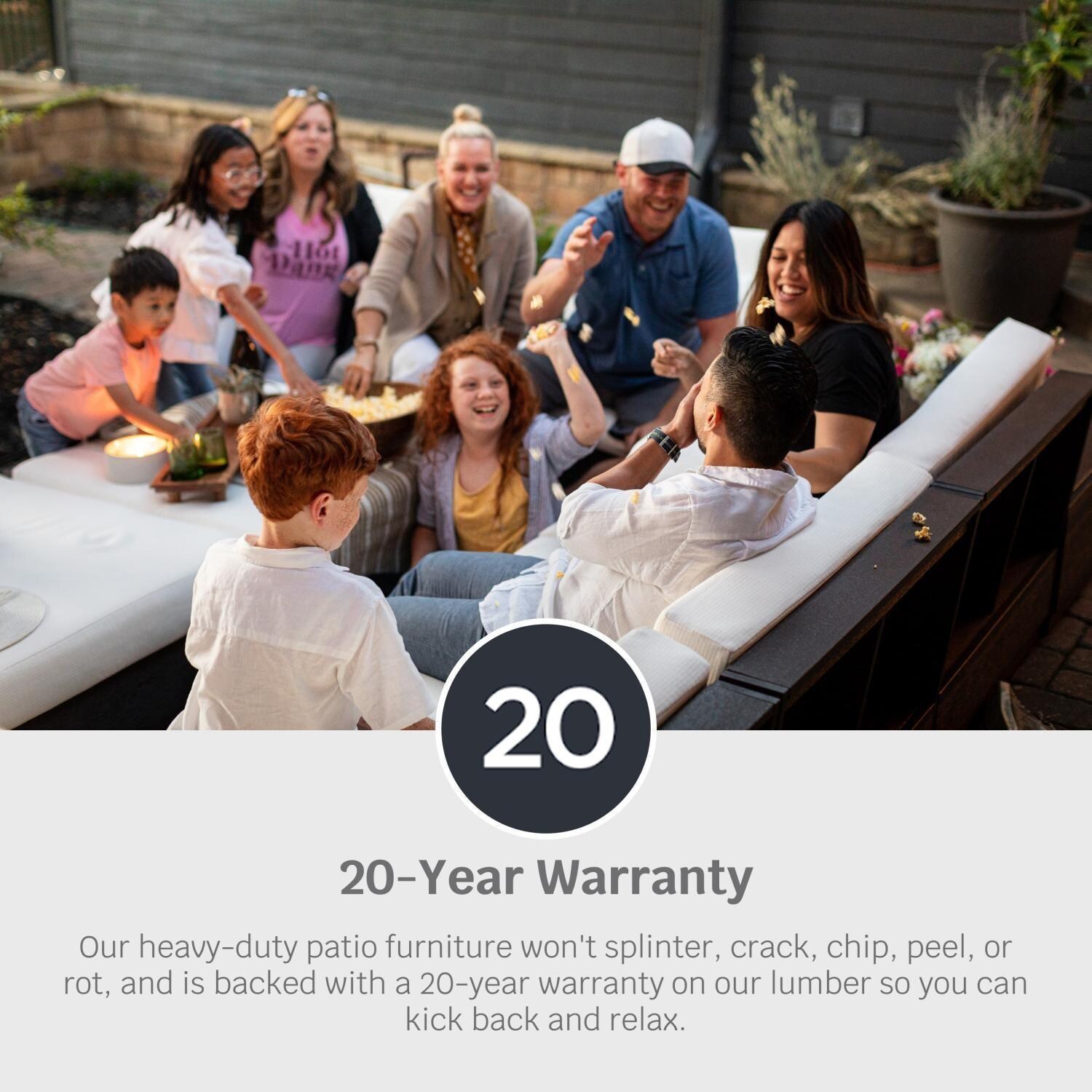 POLYWOOD Vineyard 60-in Bench - Black - Warranty - Detail thumbnail