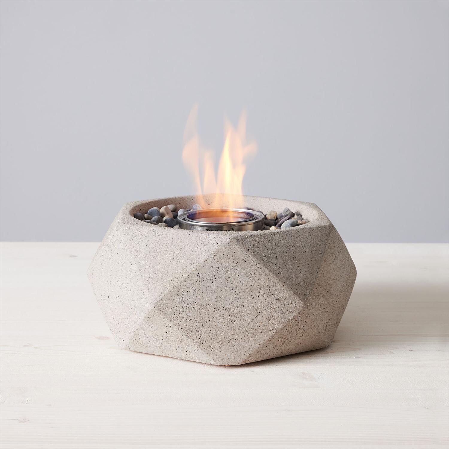 TerraFlame Geo Table Top Fire Bowl - Sand thumbnail