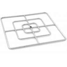Lakeview Outdoor Designs 30-Inch Square Natural Gas Triple-Ring Burner - Stainless Steel