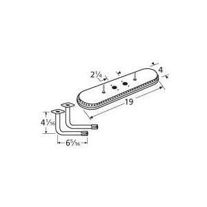 Stainless Steel Oval Twin, Centered, 2.25 Inch Offset Burner 15202-77402