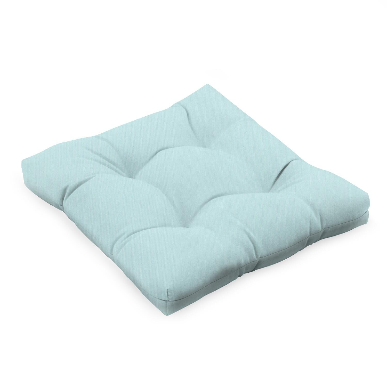 Sunbrella Canvas Glacier Medium Outdoor Replacement Seat Cushion By UltimatePatio.com thumbnail