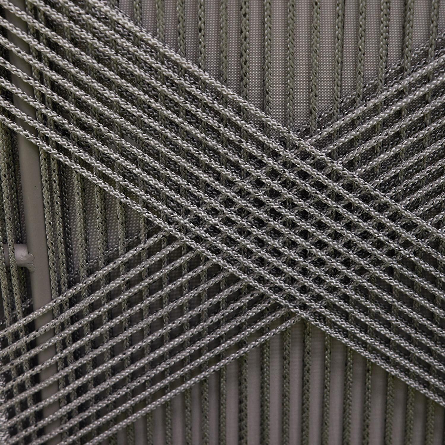 Lakeview Peninsula Way Woven Rope Chaise Lounge in Platinum - Rope Detail thumbnail