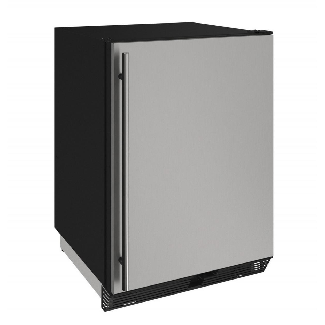 U-Line 1000 Series 24-Inch 5.4 Cu. Ft. Built-In Compact Refrigerator With Analog Controls - Stainless Steel - U-1024RS-00A thumbnail