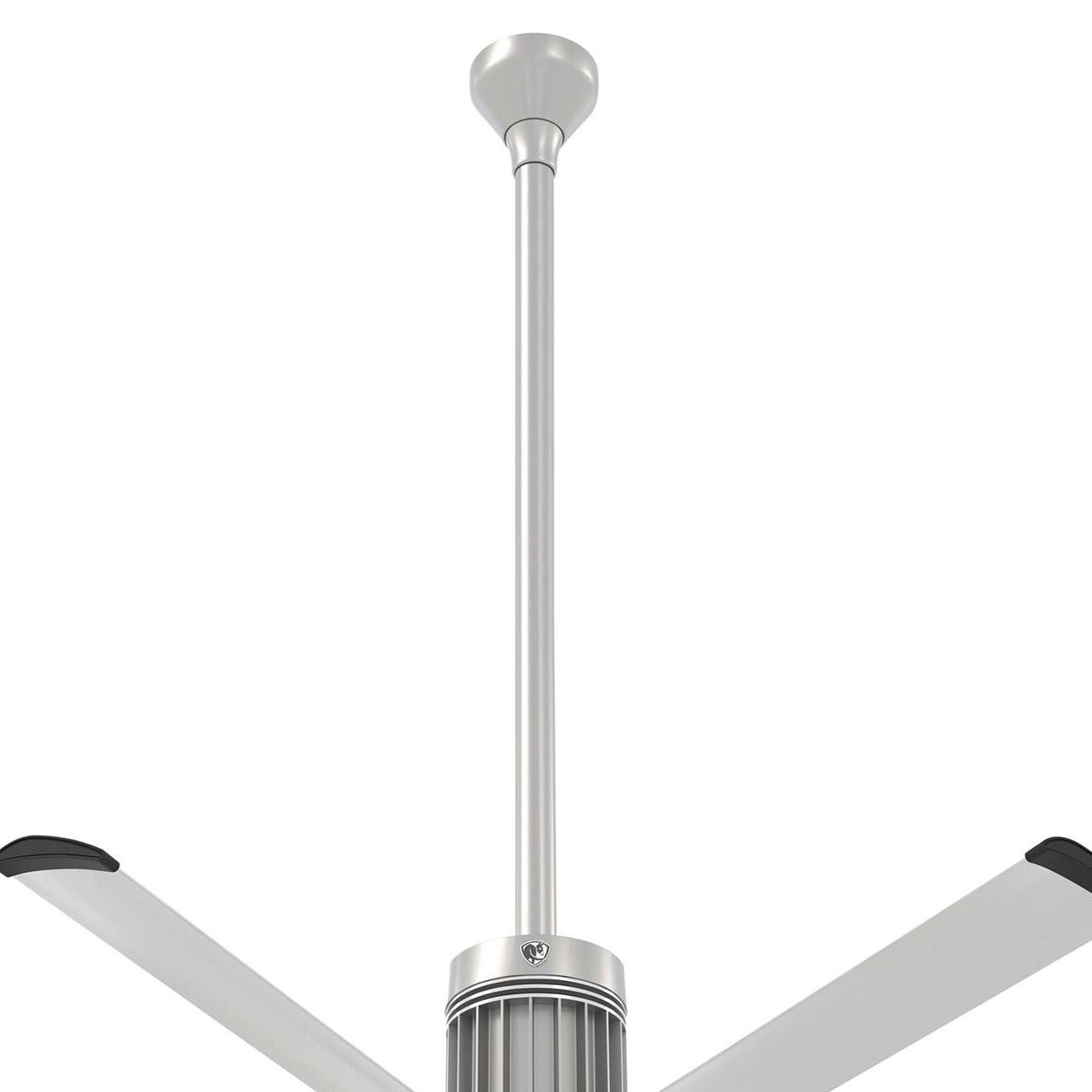 Big Ass Fans 009059-727-36 36-Inch i6 Downtube Assembly Brushed Silver (Flat/Sloped Ceiling 14.5 - 15.5 ft.) thumbnail