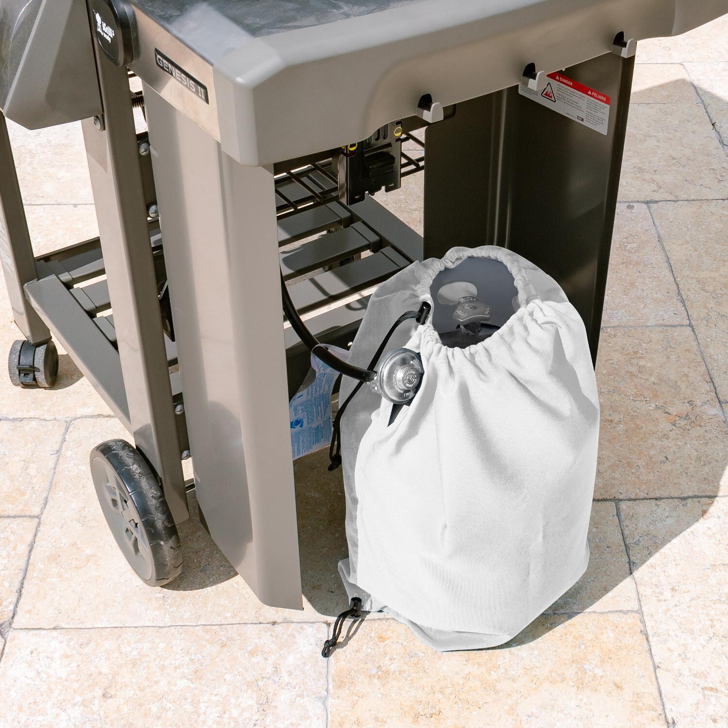 Signature Series Propane Tank Cover by BBQGuys - Lifestyle thumbnail