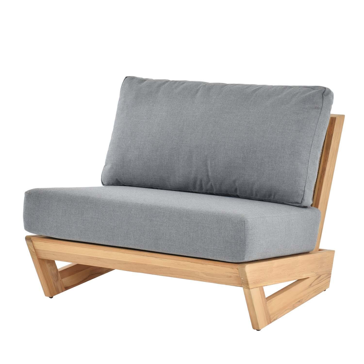 Willow Bay 4 Pc Set Teak Conversation Set By Lakeview Outdoor Designs - Sofa Chair - White Background thumbnail