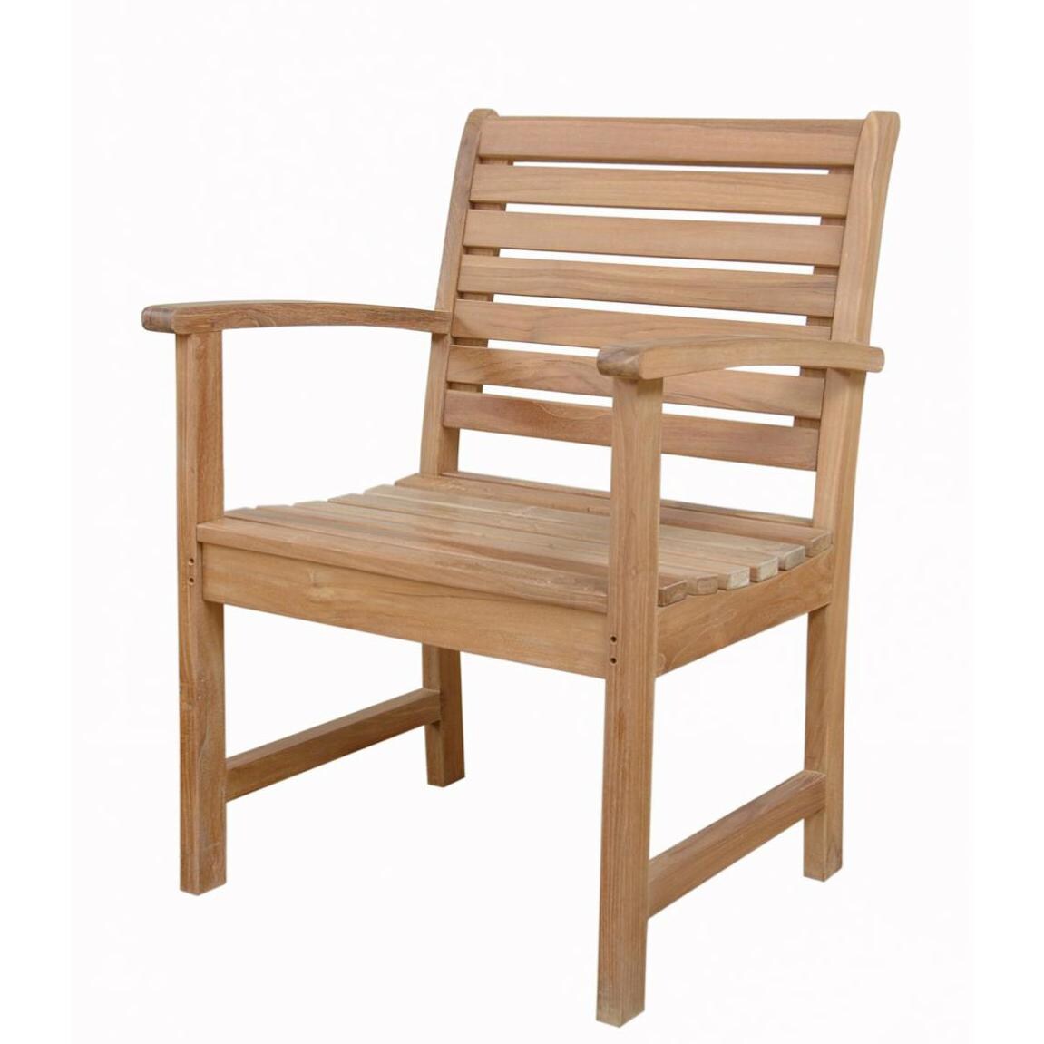 Anderson Teak Victoria Teak Patio Dining Arm Chair BBQGuys