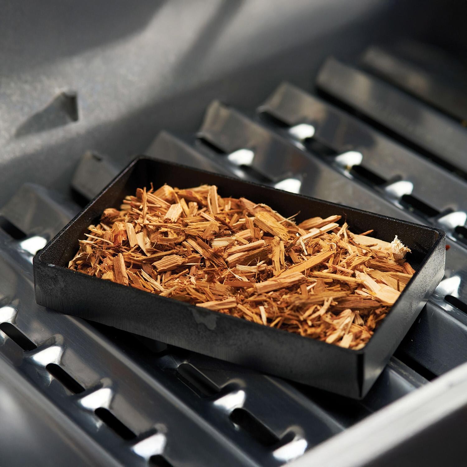 GrillPro Cast Iron Smoker Box - 150 - Wood Chips - Lifestyle thumbnail