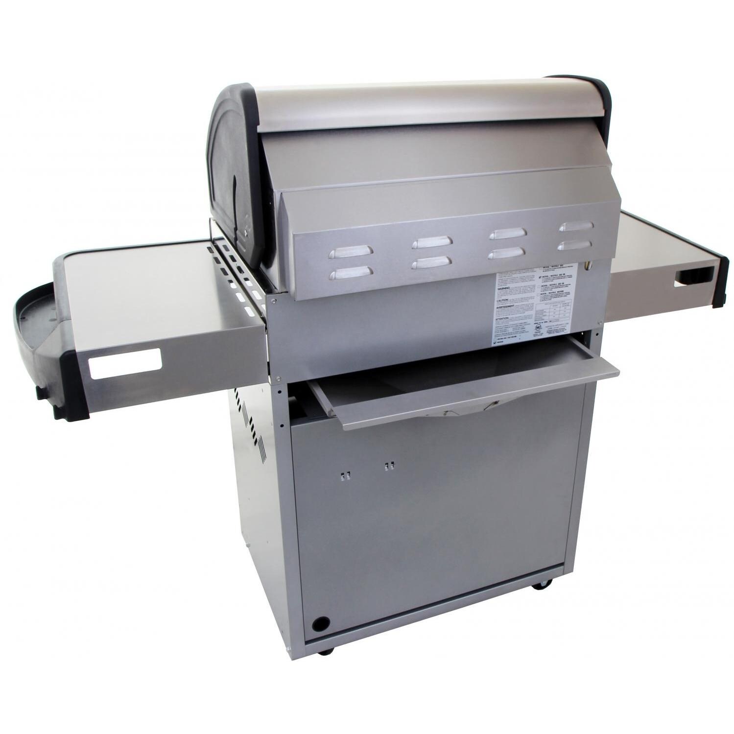 Napoleon Mirage 485 Propane Gas Grill On Cart Rear View thumbnail