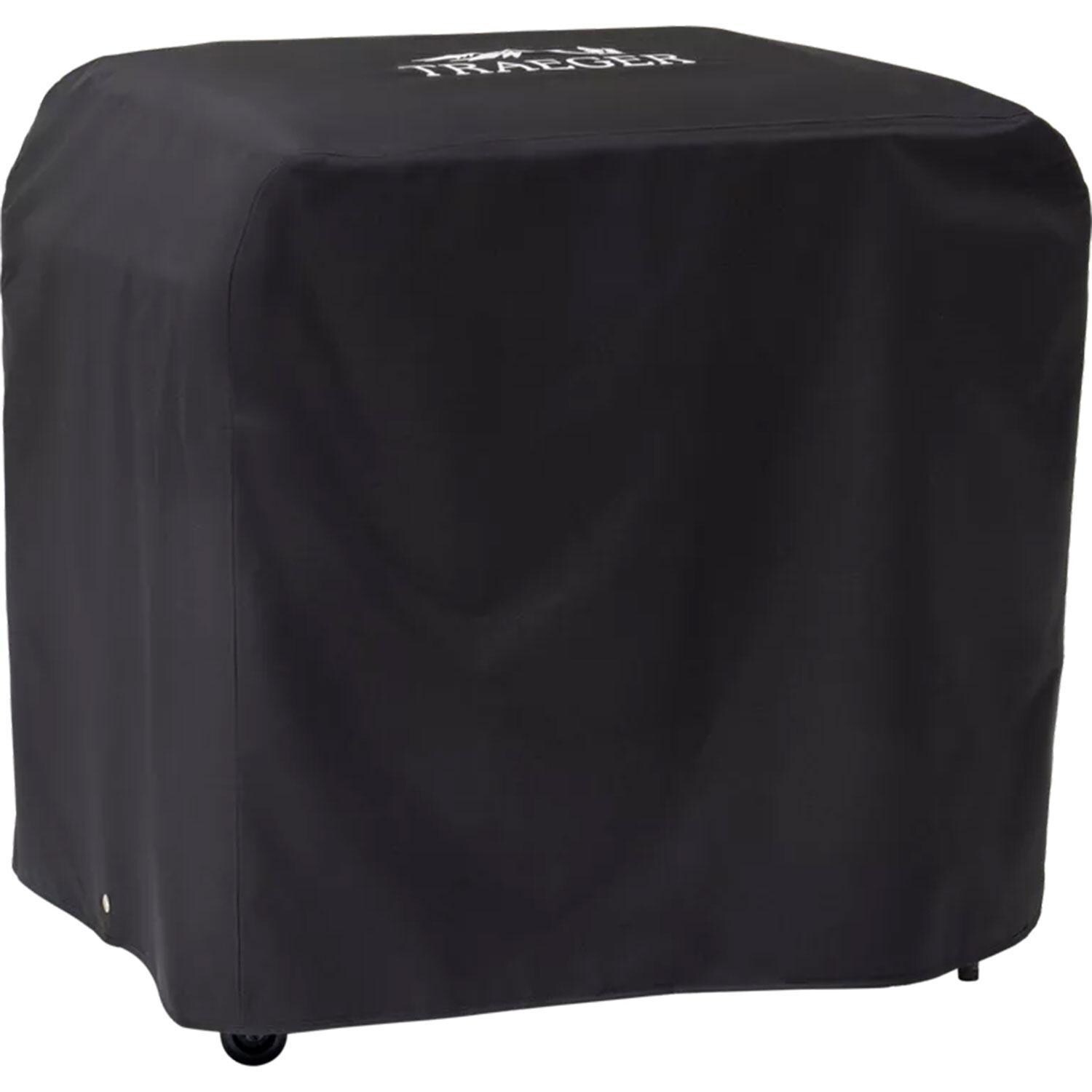 Traeger BAC889 Flatrock 3-Zone Grill Cover - Angled Right - White Background thumbnail