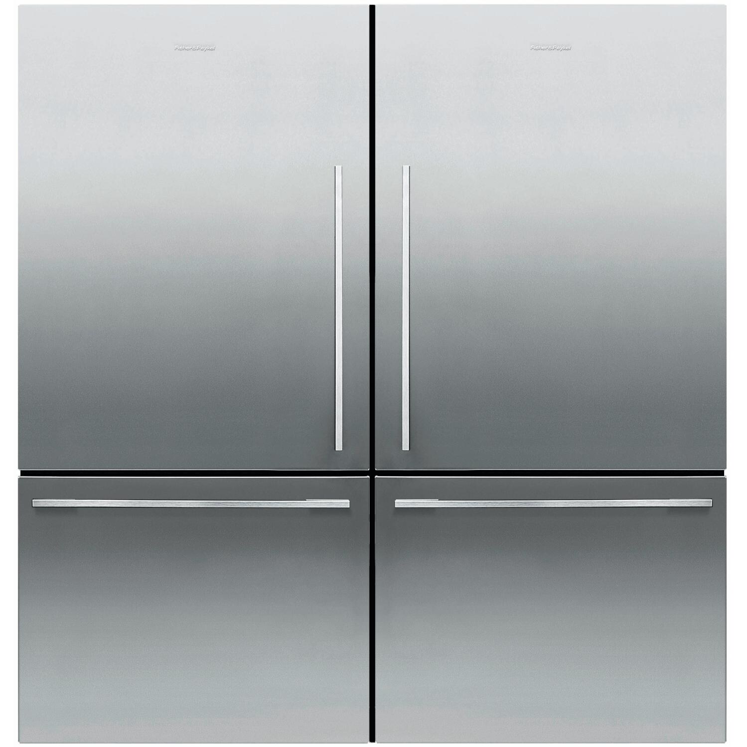 Fisher Paykel Dual 17.1 Cu. Ft. Bottom Freezer Counter Depth Refrigerators W/ Flat Door - Stainless Steel - RF170WDLX5 & RF170WDRX5 thumbnail