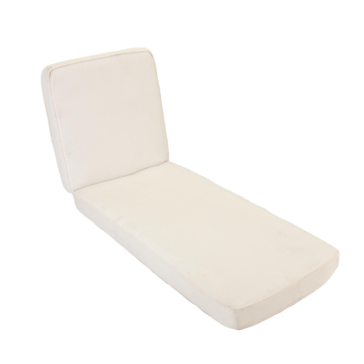 Providence EVN502 Armless Chaise Lounge Cushion By BBQGuys Signature - Sunbrella Canvas Natural