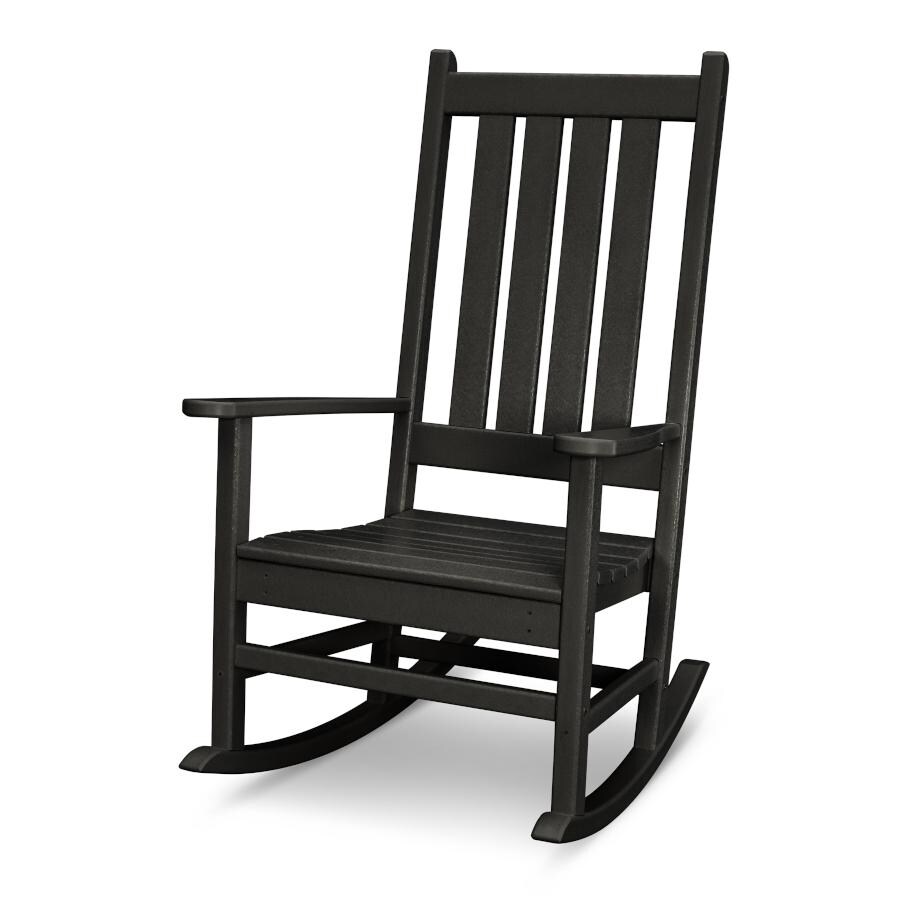 POLYWOOD Vineyard Porch Rocking Chair in Black image