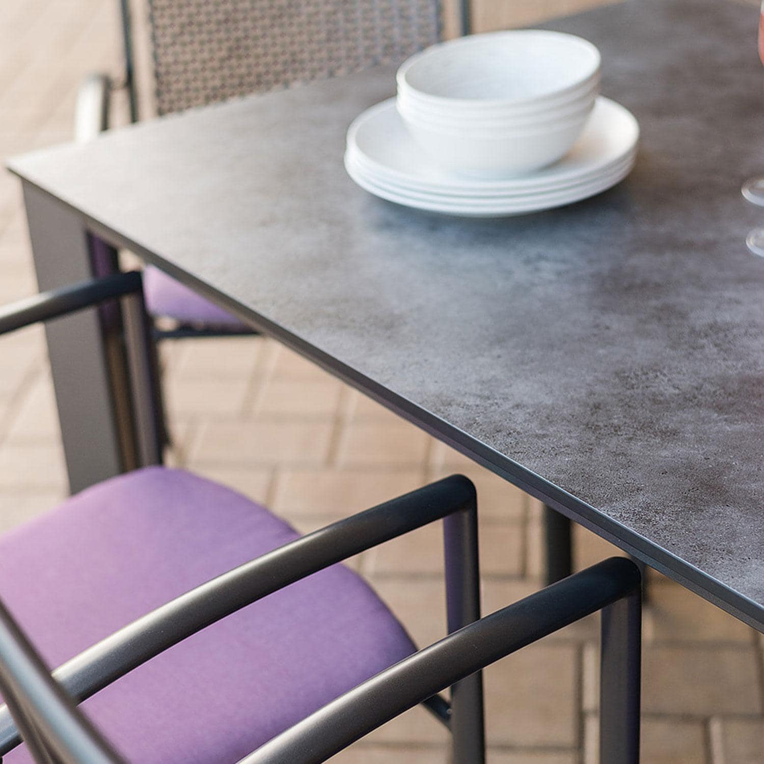 Reno 7 Pc Aluminum Dining Set By KETTLER - Dining Table - Table Top - Detail thumbnail