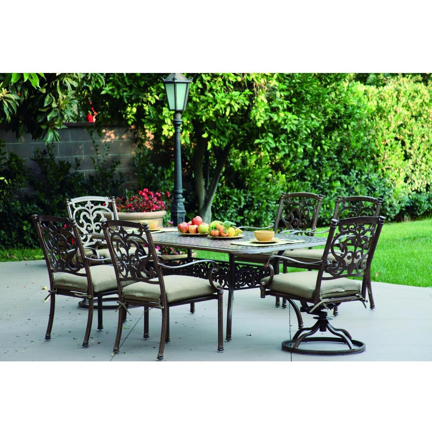 Darlee Santa Barbara 6-Person Patio Dining Set thumbnail
