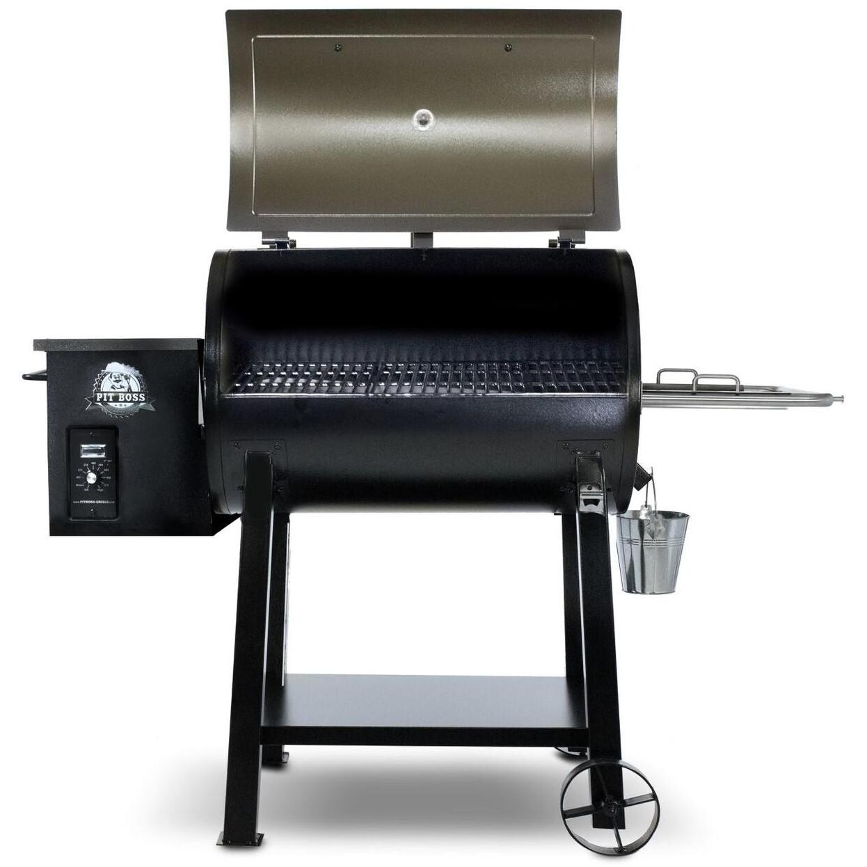 Pit Boss - 72440 - 440 Deluxe Pellet Grill On Cart - Open Lid thumbnail