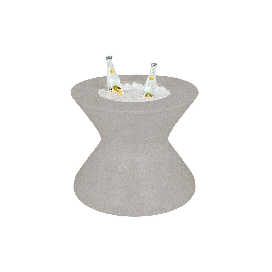Ledge Lounger In-Pool Signature Tall Ice Bin w/Lid w/No Hole - Sandstone - White Background thumbnail