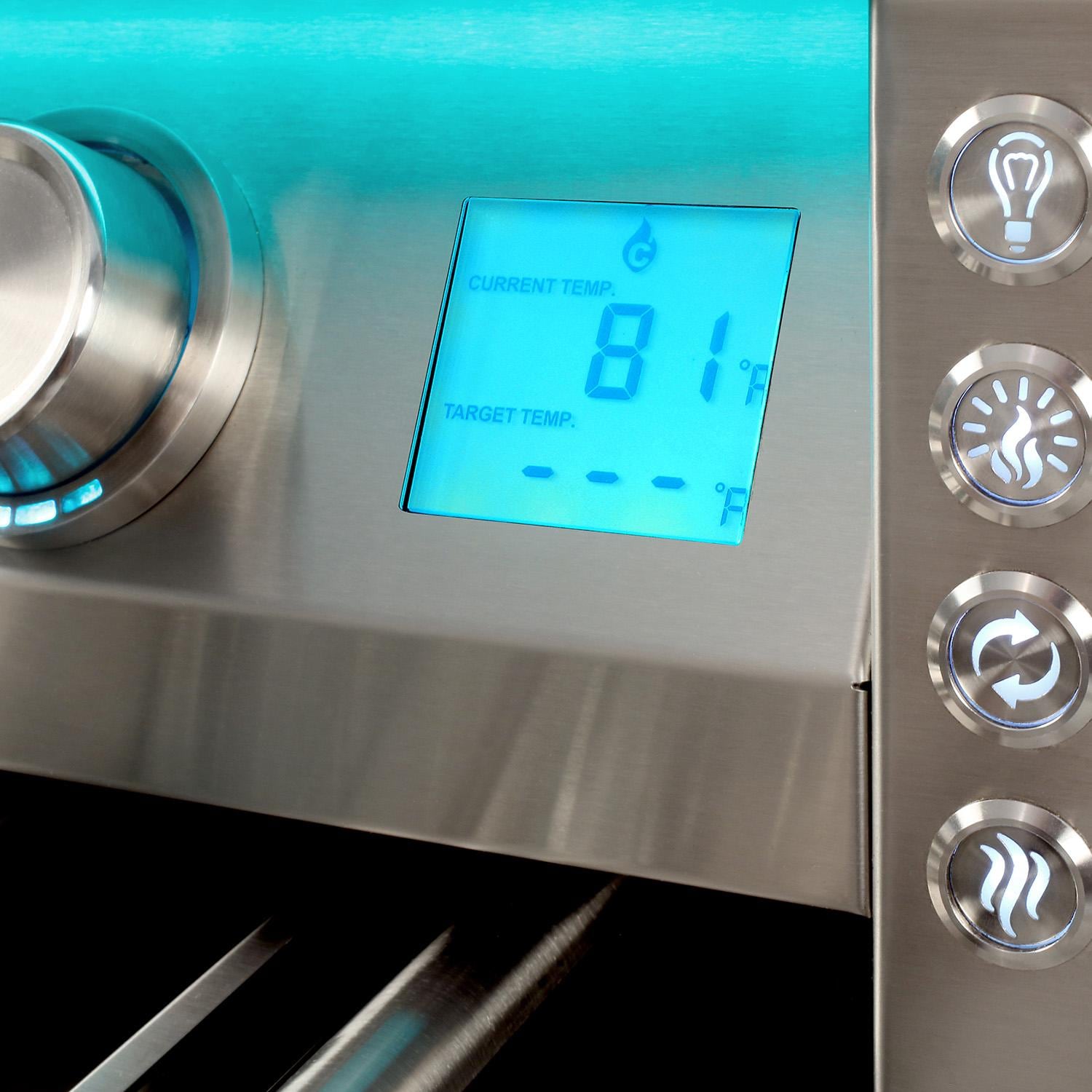 Alfresco Grills AIPG-42-LP AIPG 42-in 3 Burner Built-In Propane Grill - Control Panel Zoomed In - Detail