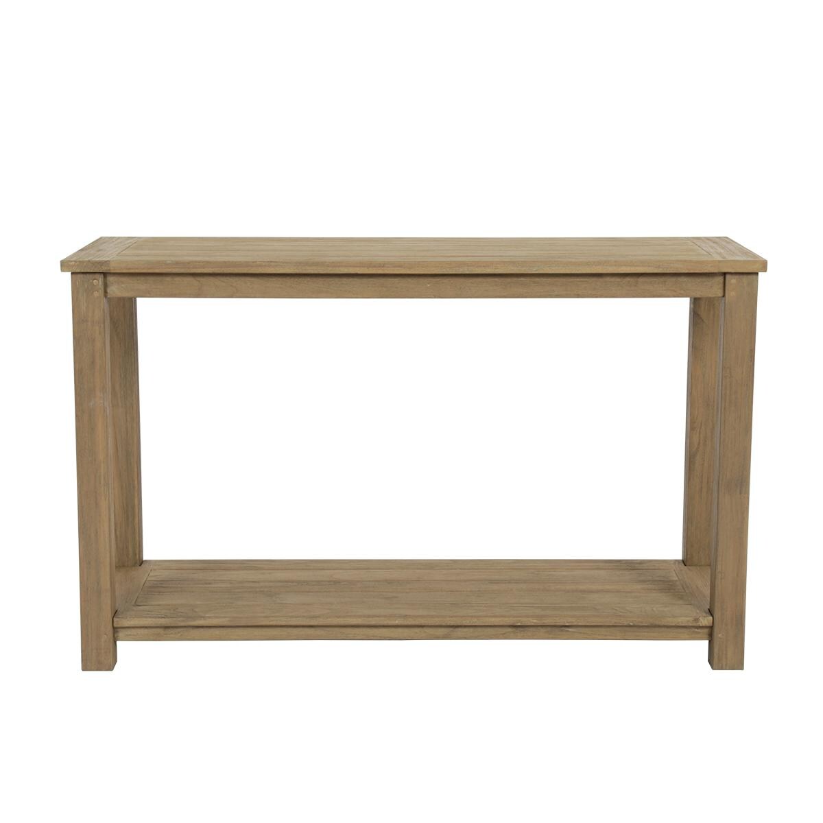 Sunset West - 5501-ST - Coastal Teak 50 X 18 Inch Rectangular Teak Patio Sofa Table - Long Side thumbnail