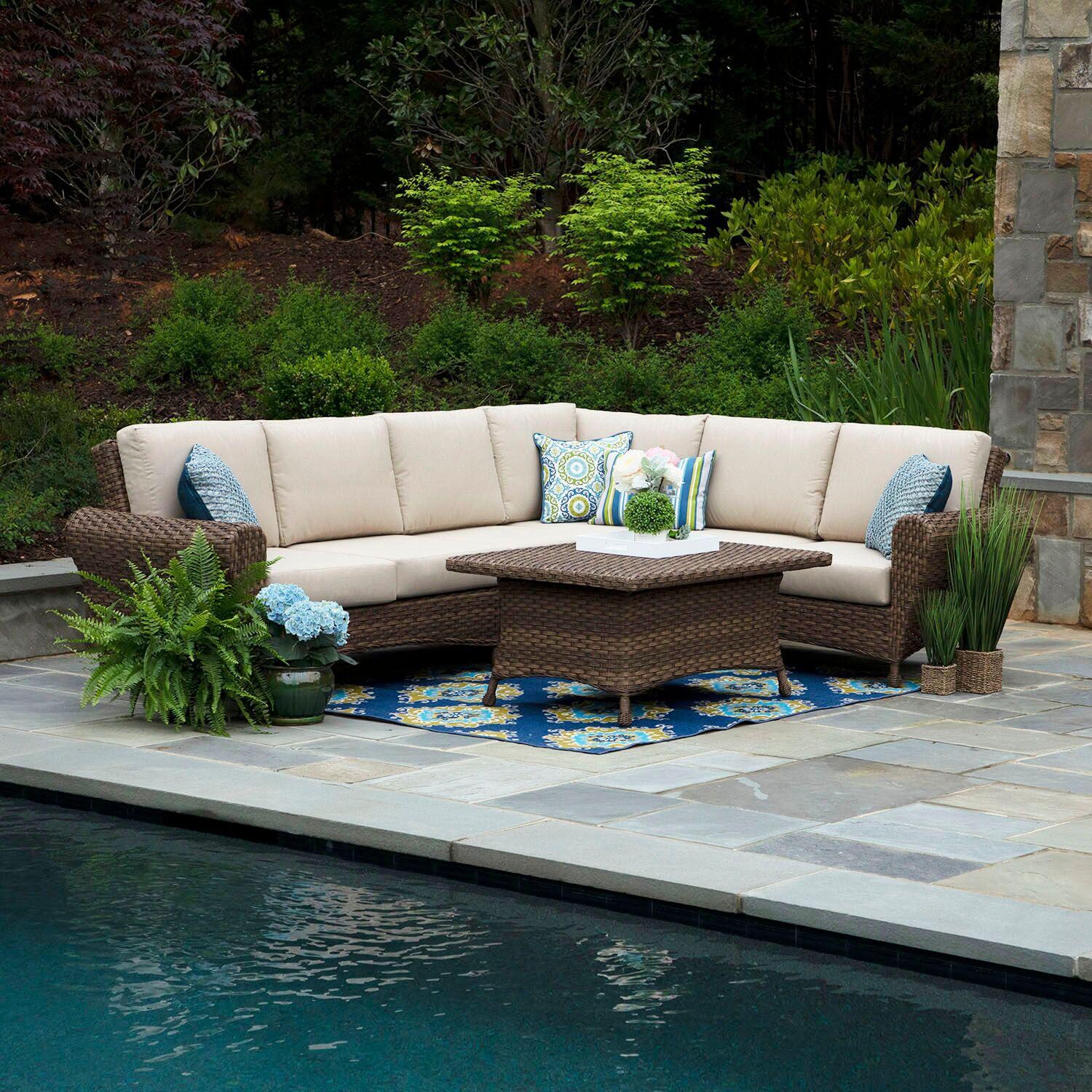 Aspen 5 Piece Deep Sectional Set by Canopy Home and Garden thumbnail