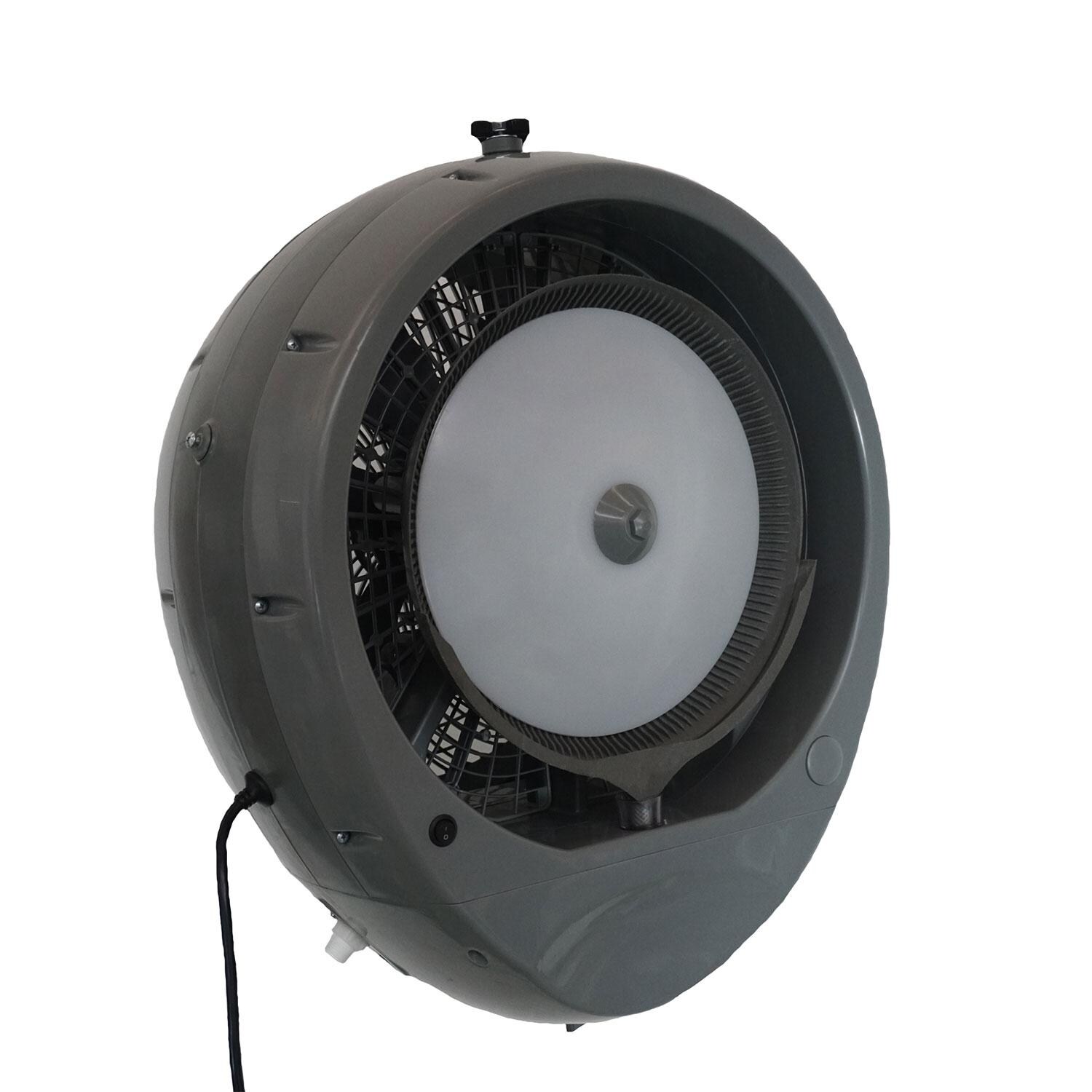 Joape Cassino 737 Wall Mount Misting Fan - Gray - Angled thumbnail