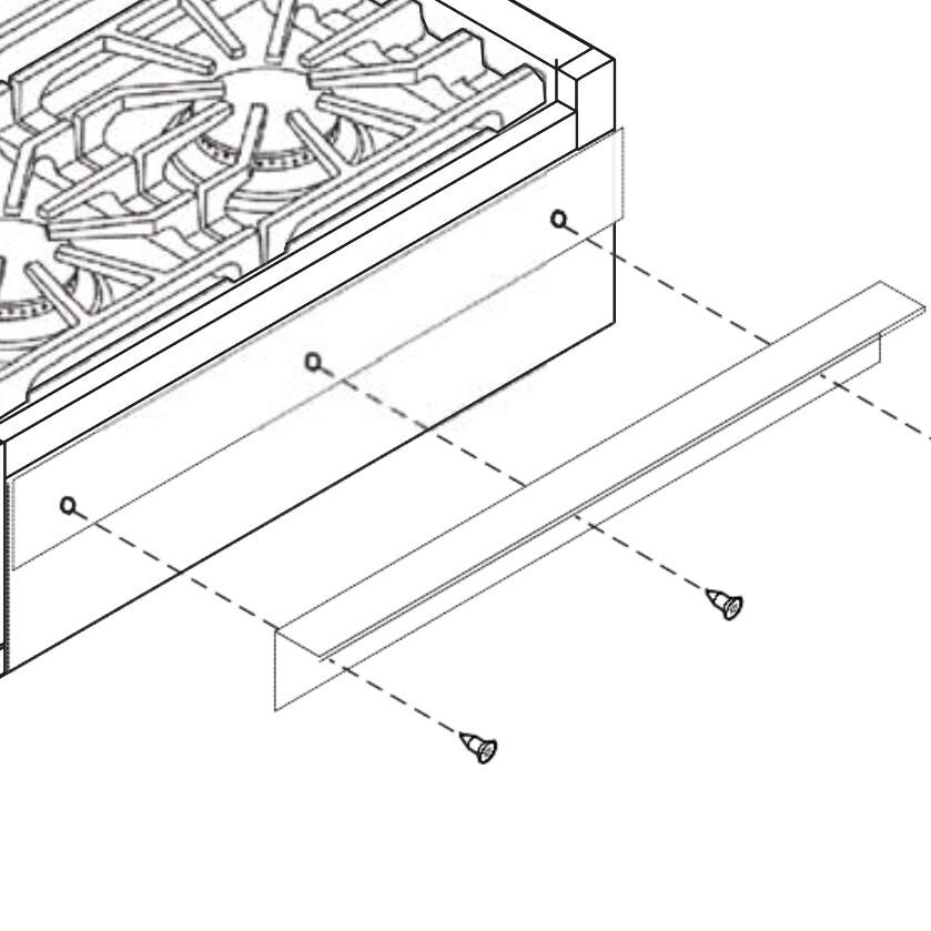 Viking Countertop Side Trim For 24-Inch Ranges And Rangetops - Stainless Steel - P24CSTSS thumbnail