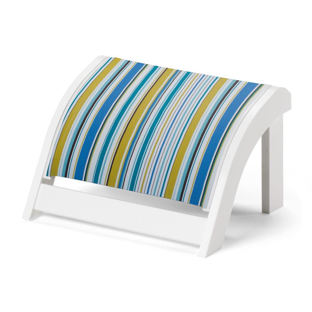 Adirondack MGP Patio Ottoman With Sling Seating By Telescope Casual - Coastline thumbnail